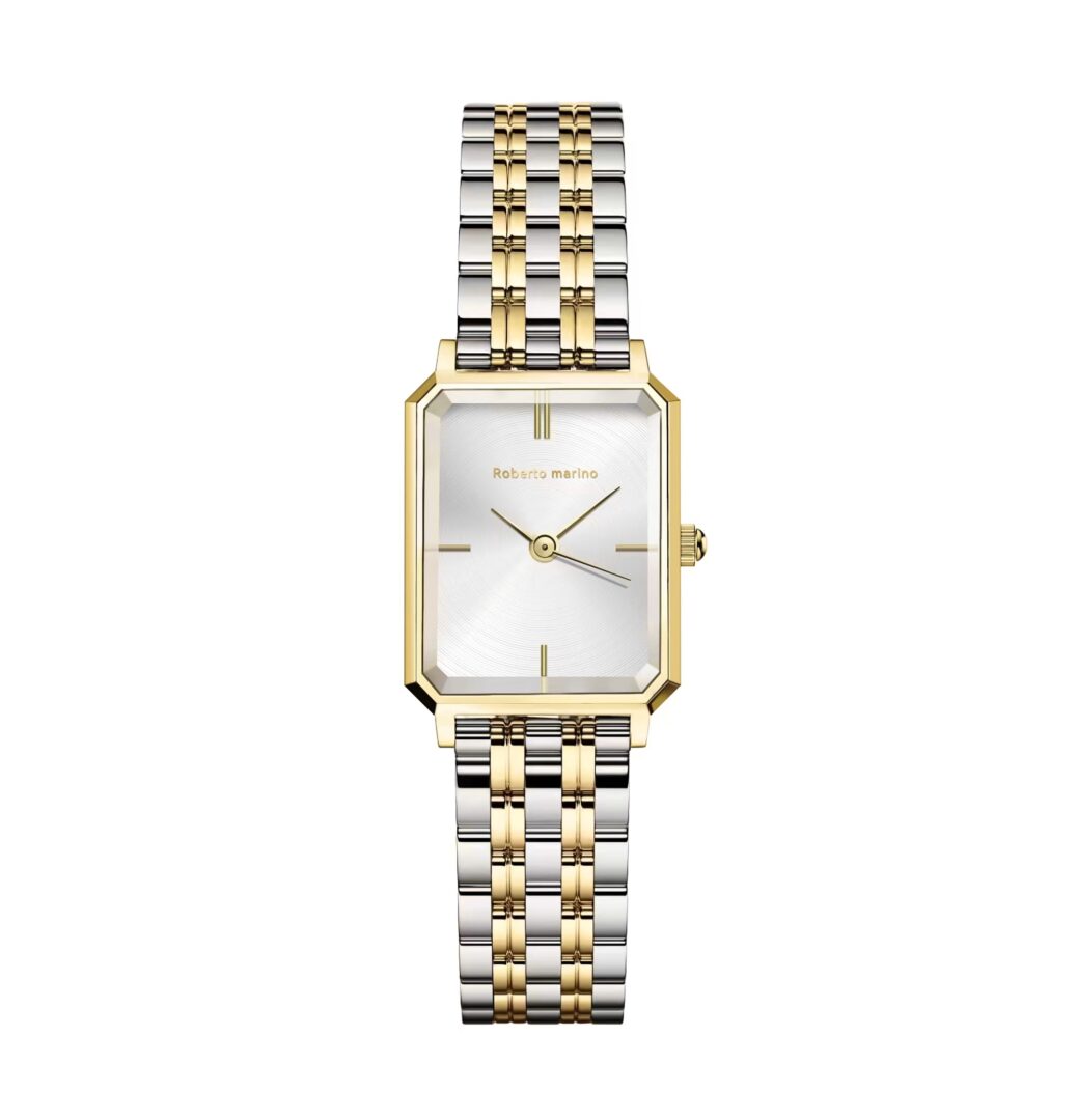 *מכירה מוקדמת* שעון Roberto Marino מלבני לנשים RM1985