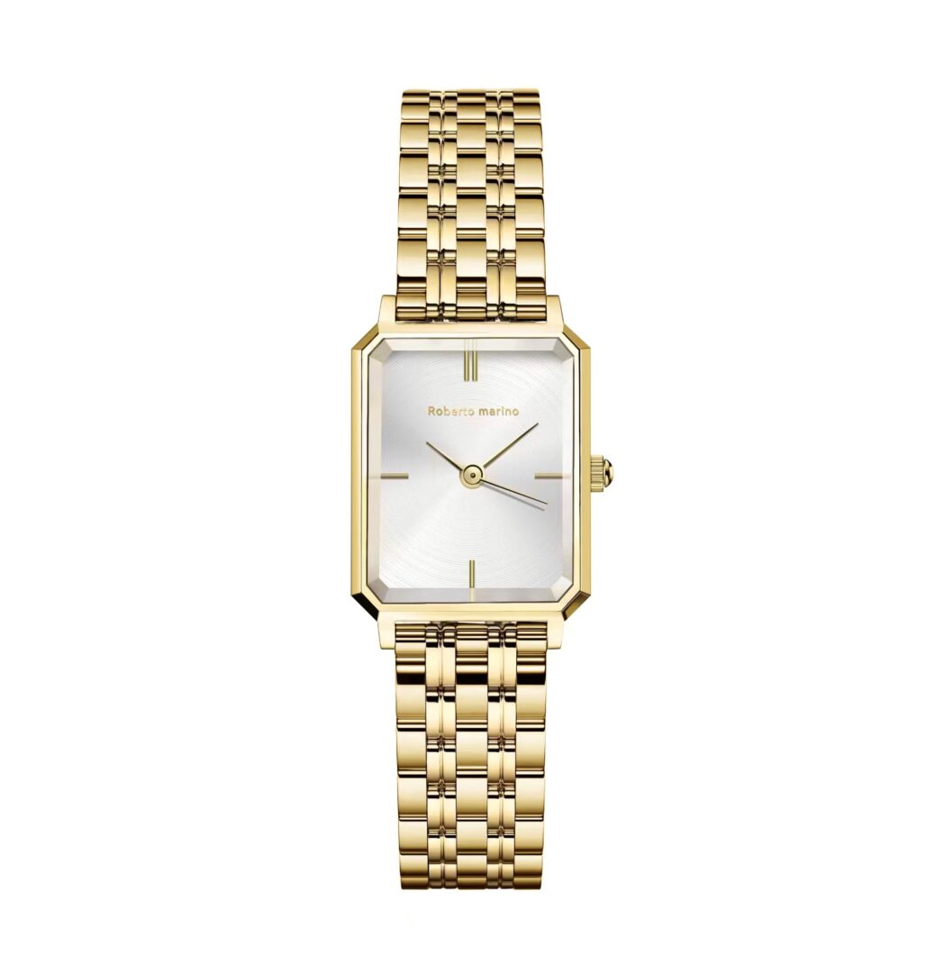 *מכירה מוקדמת* שעון Roberto Marino מלבני לנשים RM1982