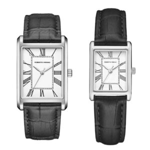 סט שעונים מלבני זוגי Roberto Marino RM2711 + RM1711
