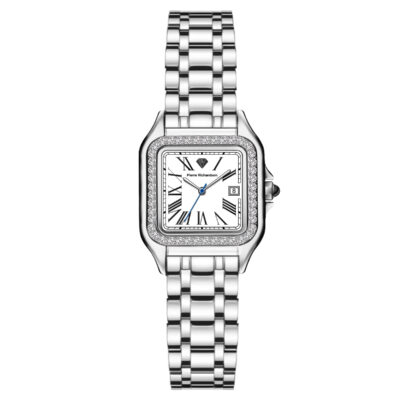 שעון מלבני משובץ Pierre Richardson לנשים Pr1111