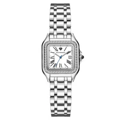 שעון מלבני משובץ Pierre Richardson לנשים Pr1111