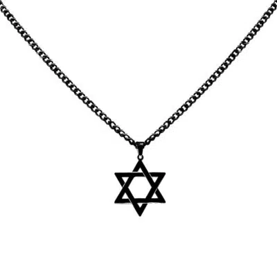שרשרת שחורה מגן דוד
