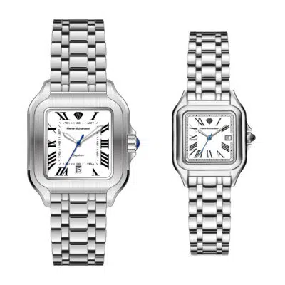 סט שעונים מלבני זוגי Pierre Richardson Pr8701 + Pr1101