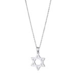 שרשרת מגן דוד בגוון כסף - תמונה 5