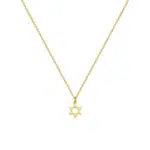 שרשרת מגן דוד עדינה בגוון זהב