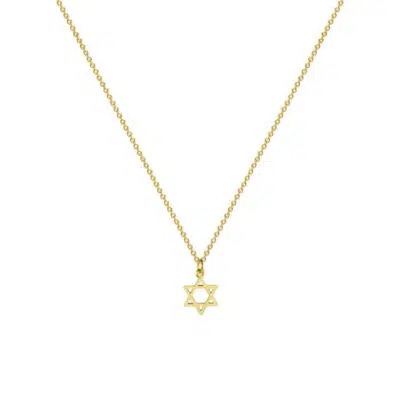 שרשרת מגן דוד עדינה בגוון זהב