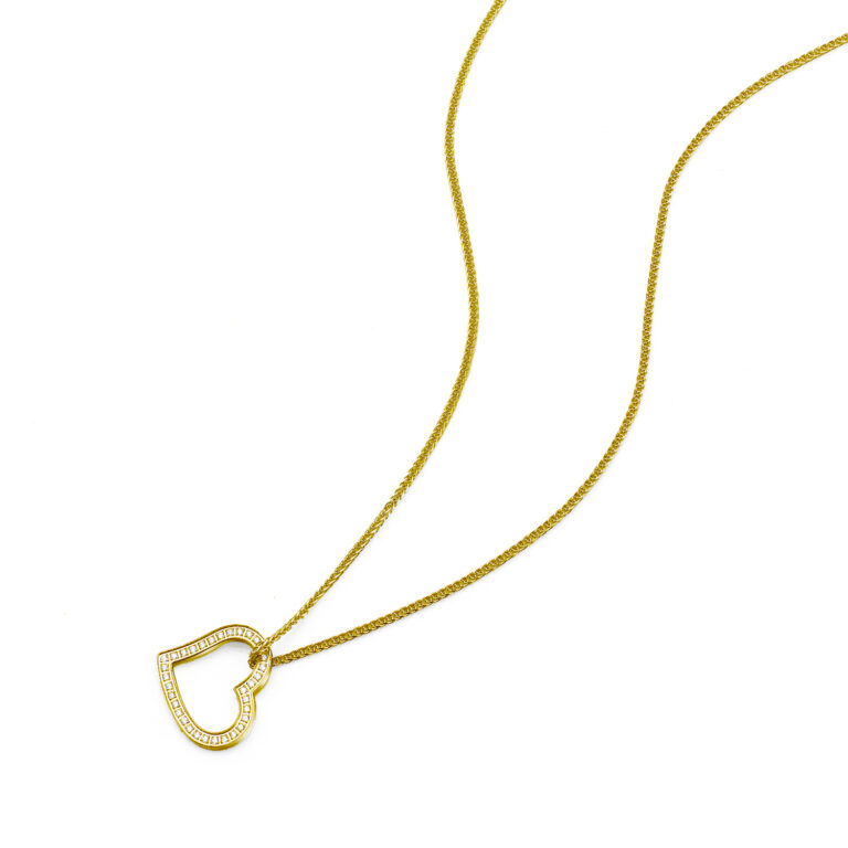 שרשרת לב משובצת לנשים Pierre Richardson Prj9222 - תמונה 4