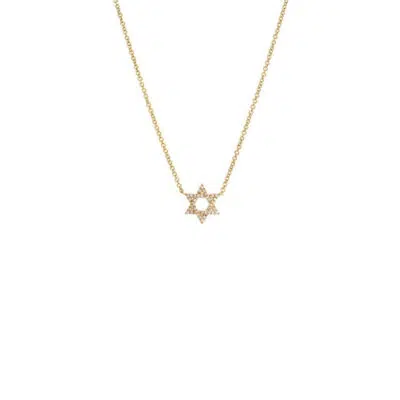 שרשרת צ׳וקר מגן דוד עדינה S925 בציפוי זהב