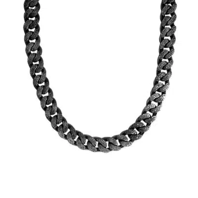 שרשרת גולן קובאנית שחורה משובצת לנשים