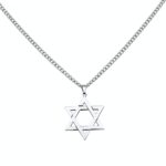 שרשרת מגן דוד בגוון כסף - תמונה 7