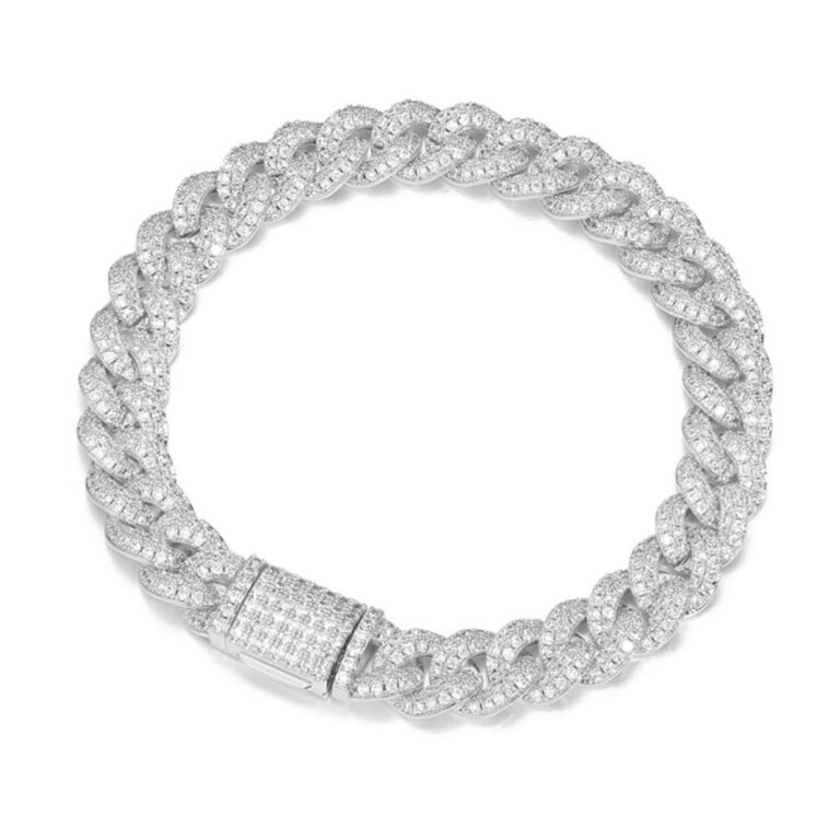 צמיד גולן קובאני משובץ בגוון כסף תמונה ראשית