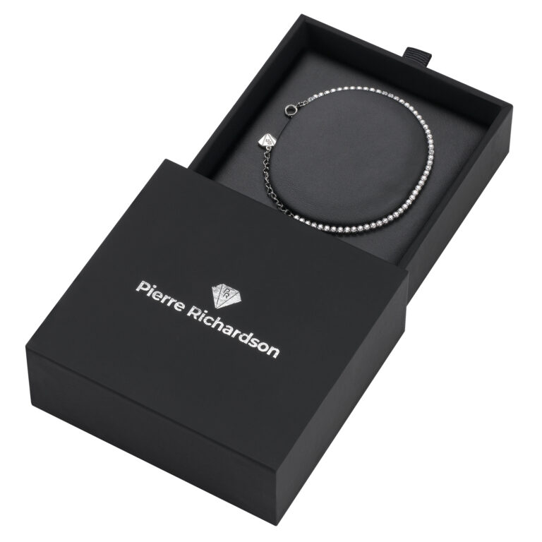 סט צמיד טניס משובץ Prj1141 + עגילים בשיבוץ קלאסי מכסף טהור S925 - תמונה 2