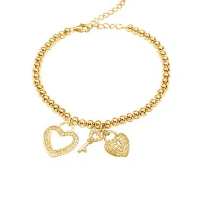 צמיד ״מפתח הלב״ בגוון זהב
