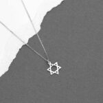 שרשרת מגן דוד עדינה בגוון כסף - תמונה 8