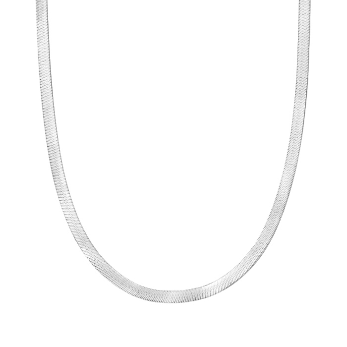 שרשרת נחש בגוון כסף לנשים