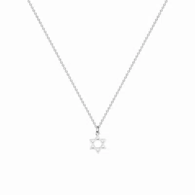 שרשרת מגן דוד עדינה בגוון כסף