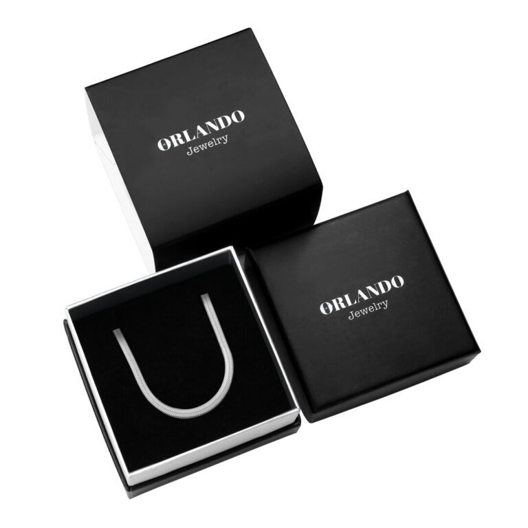 שרשרת נחש בגוון כסף לנשים - תמונה 2