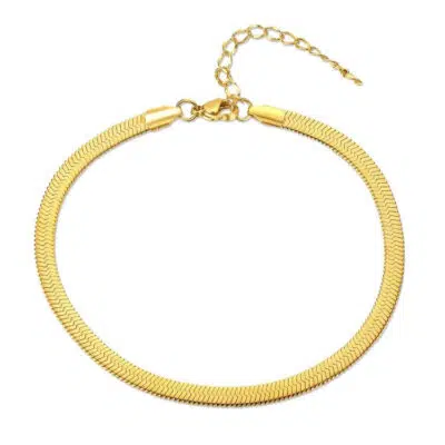 צמיד לרגל נחש בגוון זהב לנשים