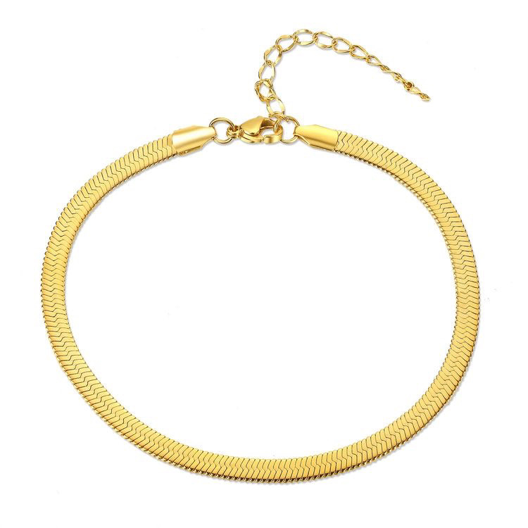 צמיד לרגל נחש בגוון זהב לנשים