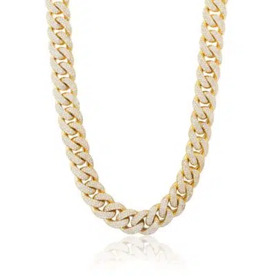 שרשרת גולן קובאנית משובצת בגוון זהב