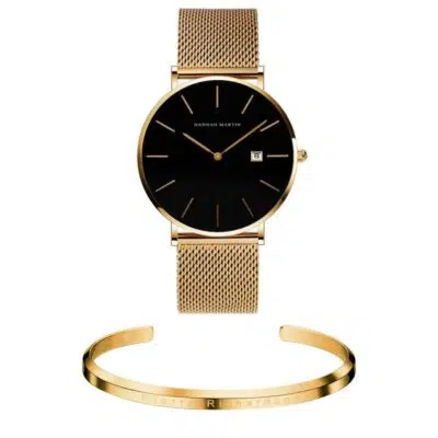 סט שעון וצמיד לגבר Hm2515 + Prj1122