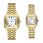 סט שעונים מלבני זוגי Pierre Richardson Pr8702 + Pr1102