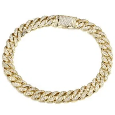 צמיד גולן קובאני משובץ לנשים בגוון זהב