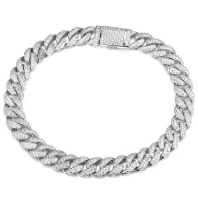 צמיד גולן קובאני משובץ לנשים בגוון כסף