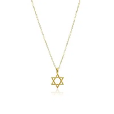 שרשרת מגן דוד עדינה בגוון זהב