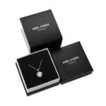 סט אהבה ♡ צמיד טניס משובץ + שרשרת לב משובצת + עגילים בצורת לב משובץ מכסף טהור S925 - תמונה 3