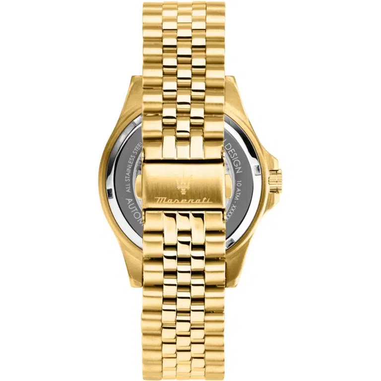 שעון Maserati לגבר משובץ ביהלומים R8823140012 מגיע עם רצועת עור מתנה - תמונה 7