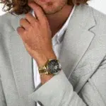 שעון Maserati לגבר משובץ ביהלומים R8823140012 מגיע עם רצועת עור מתנה - תמונה 4